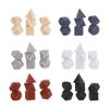 7Pcs/set Polyhedral Acrylic Dices Multi-faced Various Shapes Digital Game Dices for Club Party Family Board Game Props