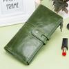 CONTACT'S Genuine Leather Long Wallet For Women Luxury Designer Card Holders Money Clips Coin Purses Female Bags