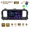 Android для Citroen Jumpy 3 Space Tourer 2016-2021 с кнопочной ручкой, автомобильный радиоприемник, GPS-навигатор, плеер Carplay 2 + 32 ГБ
