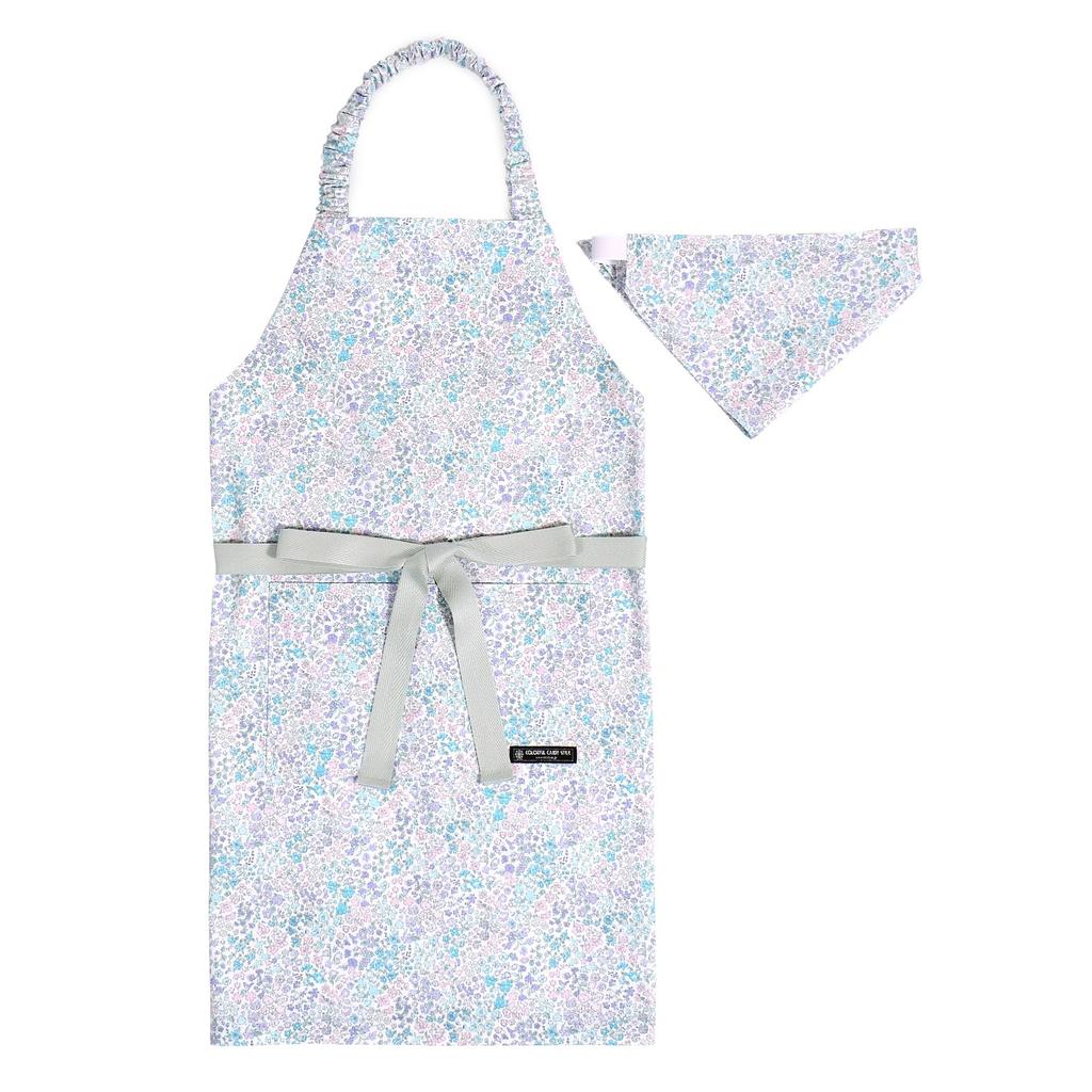COLORFUL CANDY STYLE Kindergarten Entrance Lesson Shoe Drawstring Gym Clothes Lunch Cup Accessory Apron Floral Cute NT609400 6-piece Set, Bag, Case,