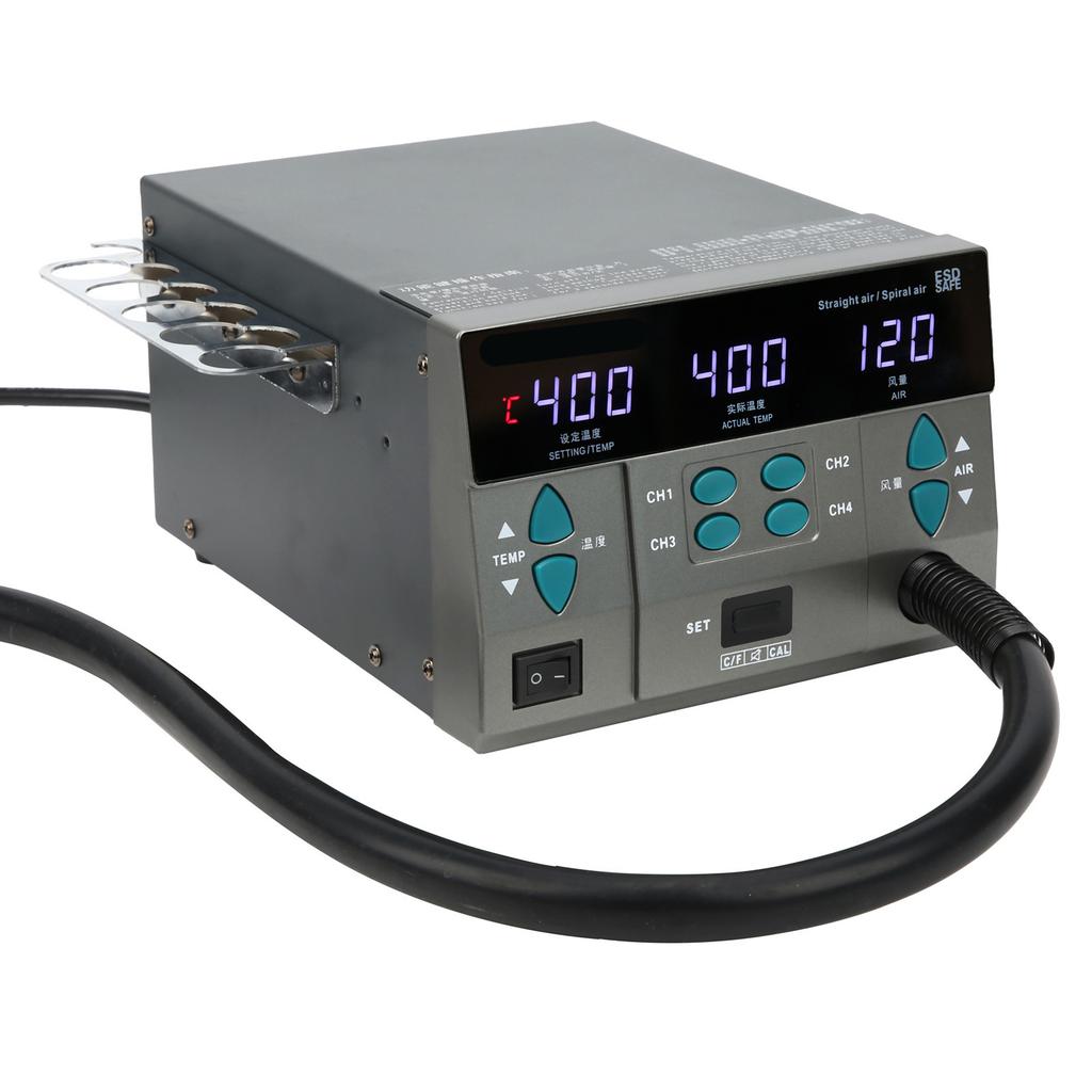 Iron Desoldering Station Hot Air Gun Digital Soldering Rework 4 Seconds Heating 8610DX Pro 1000V