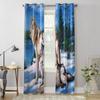 Волки Масляная Живопись Оконная Занавеска Для Детской Комнаты Домашние Жалюзи Занавески Для Гостиной Спальни Оконные Драпировки