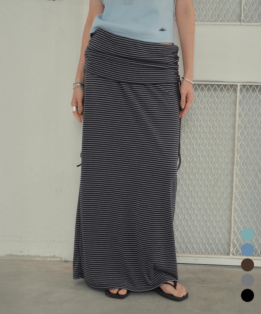 Cita Every Day Stripe Long Skirt_Cts628(5Color)