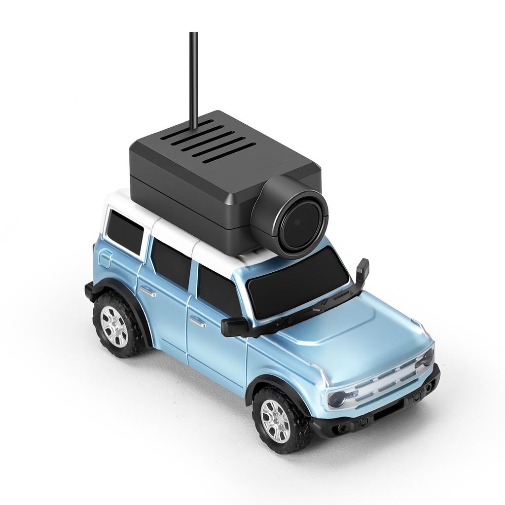 1:64 Mini RC Car, 2.4G FPV Remote Control Toy Car with 720P HD Camera, Gyro, LED Light, APP Controlled Vehicle for Kids