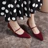 Fashion Shoes for Woman 2024 Pumps Evening Women's Summer Footwear Bride Pointed Toe On Heeled High Heels Red Casual Chic and Elegant