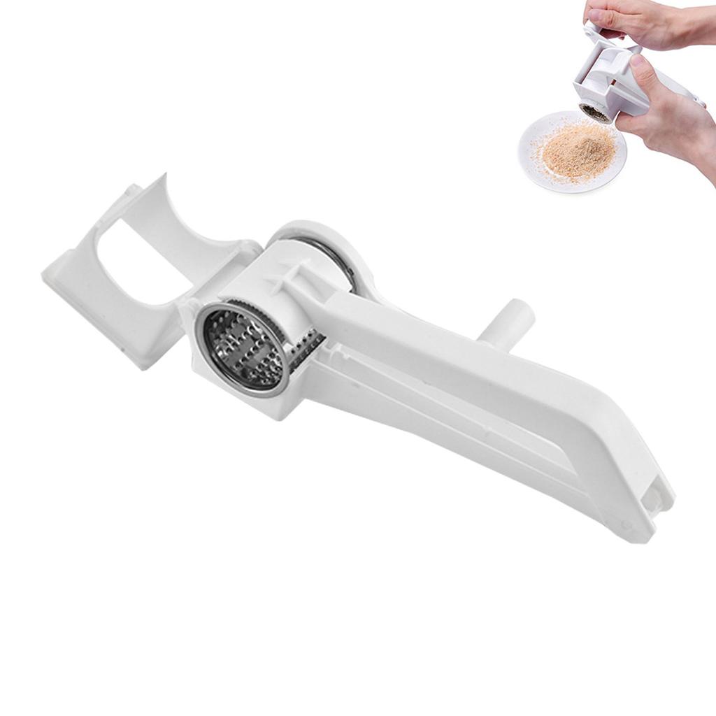 Mini Stainless Steel Cheese Grater Hand Crank Rotary Food Grade Plastic Handle For Kitchen Cooking