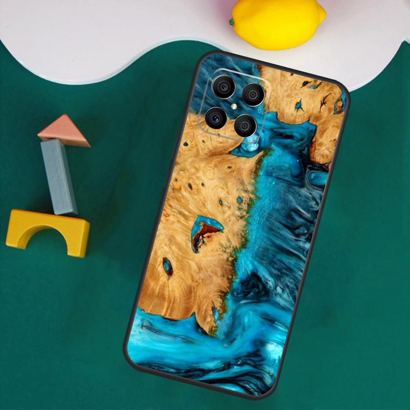 Кейс-путешественник из дерева и смолы для Honor 200 Pro 50 70 90 X9a X8a X8 X9 X8b X9c X9b Honor Magic 7 Lite 5 6 Pro Чехол