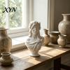 Аксессуары для дома в стиле легкой роскоши, 3D-печатная скульптура бюста леди с повязкой на глазах, Белый Цветочный Вуаль Слепая Девушка Цветочная Марля Фигурка Женская Статуя,