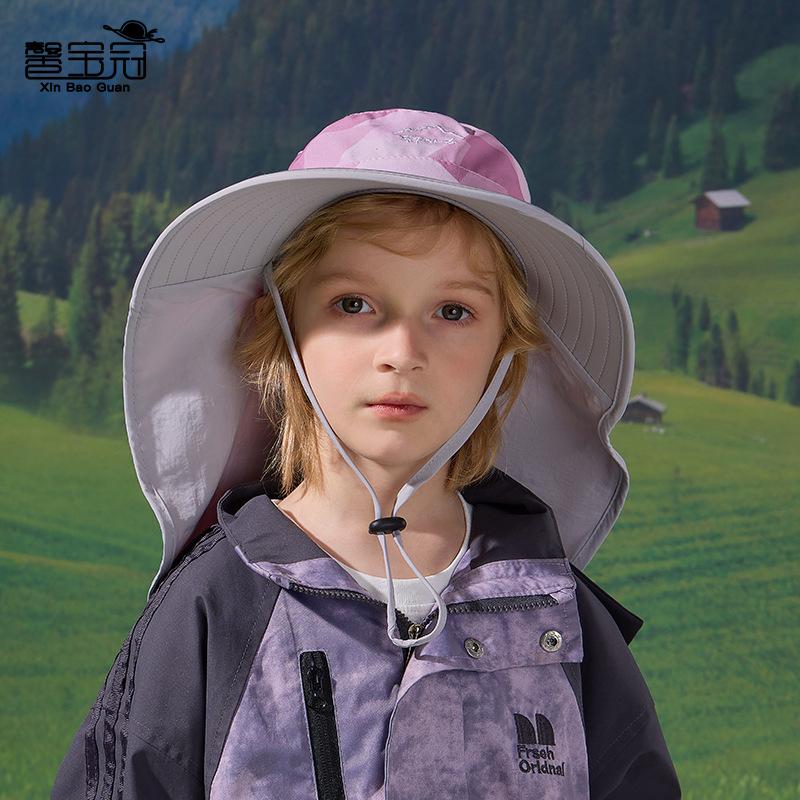 Детская шляпа летняя уличная шляпа от солнца камуфляжная с широкими полями шаль защита шеи шляпа от солнца быстросохнущая водонепроницаемая панама