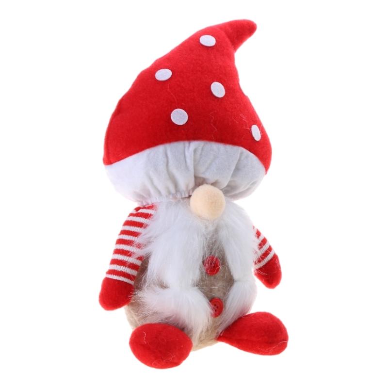 Летние гномы плюшевые грибы весенние украшения ручная работа фигурка гнома для дома X3UC