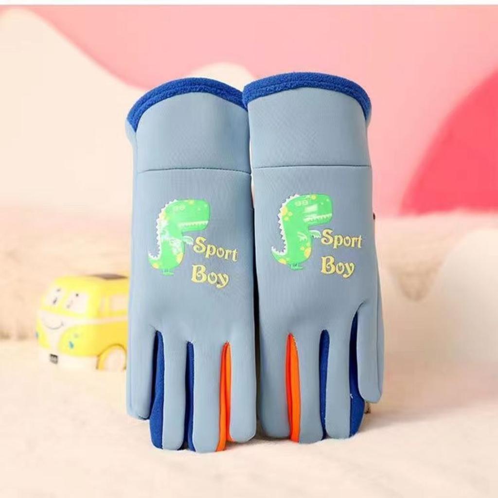 Детские теплые перчатки плюс флисовые перчатки, защищающие от холода