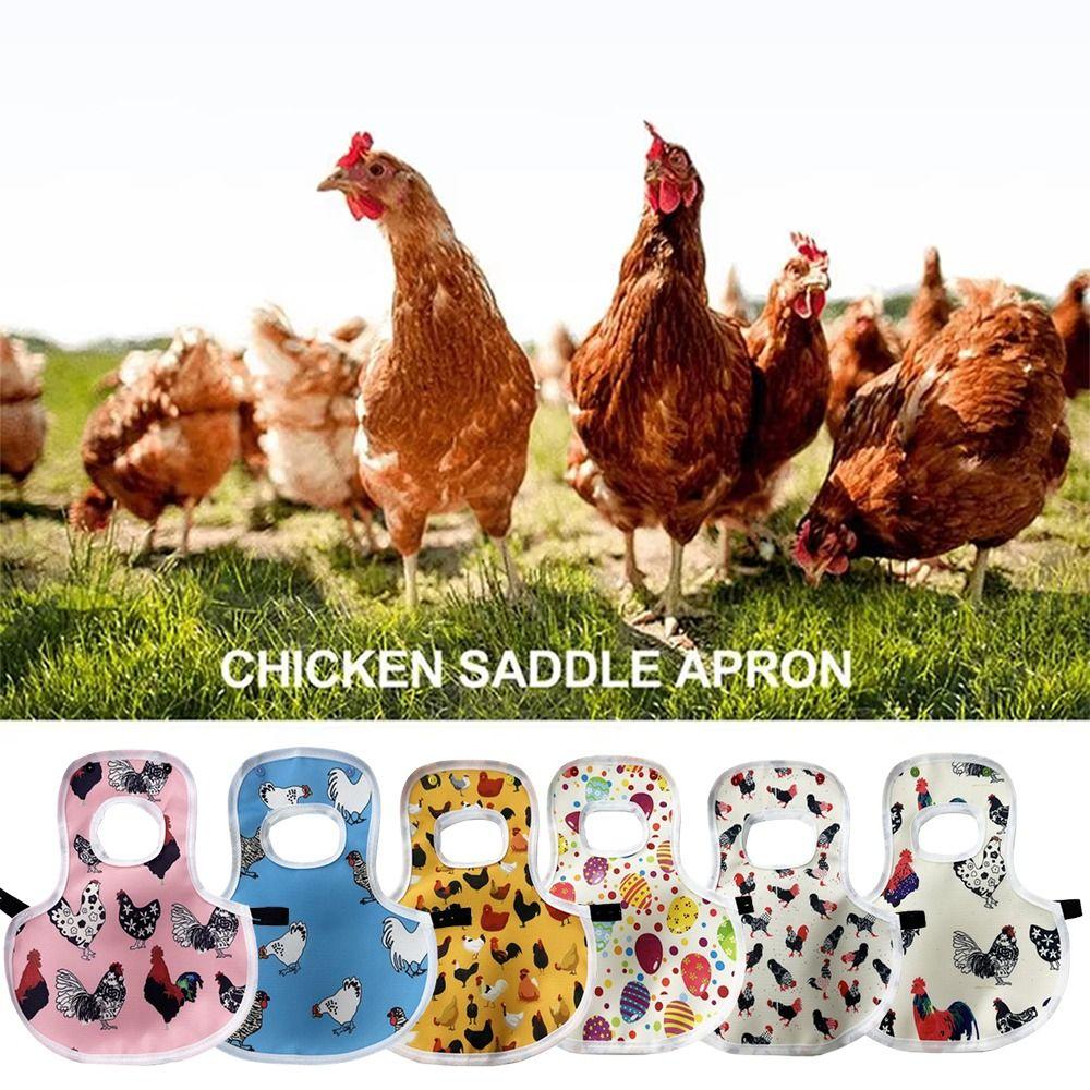 Adjustable Hen Apron Washable Chicken Saddle Apron Poultry Back Protector Hen Safety Accessories
