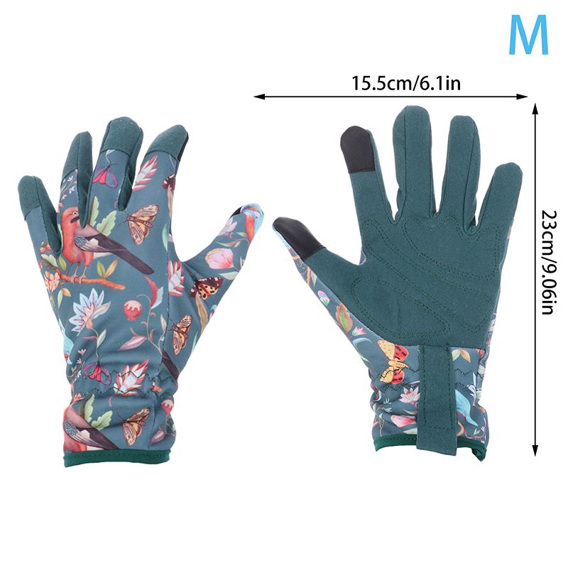 Садовые перчатки для женщин, дышащие кожаные садовые перчатки с захватом, устойчивые к проколам и колючкам, рабочие перчатки