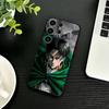 Чехол для телефона Attack On Titan Леви Аккерман Для Samsung S26,S25,S24,S23,S22,S21,S20,Ultra,Plus,FE Черный Мягкий Чехол
