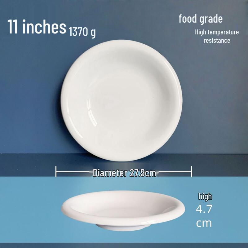 Белая melamine обеденная тарелка