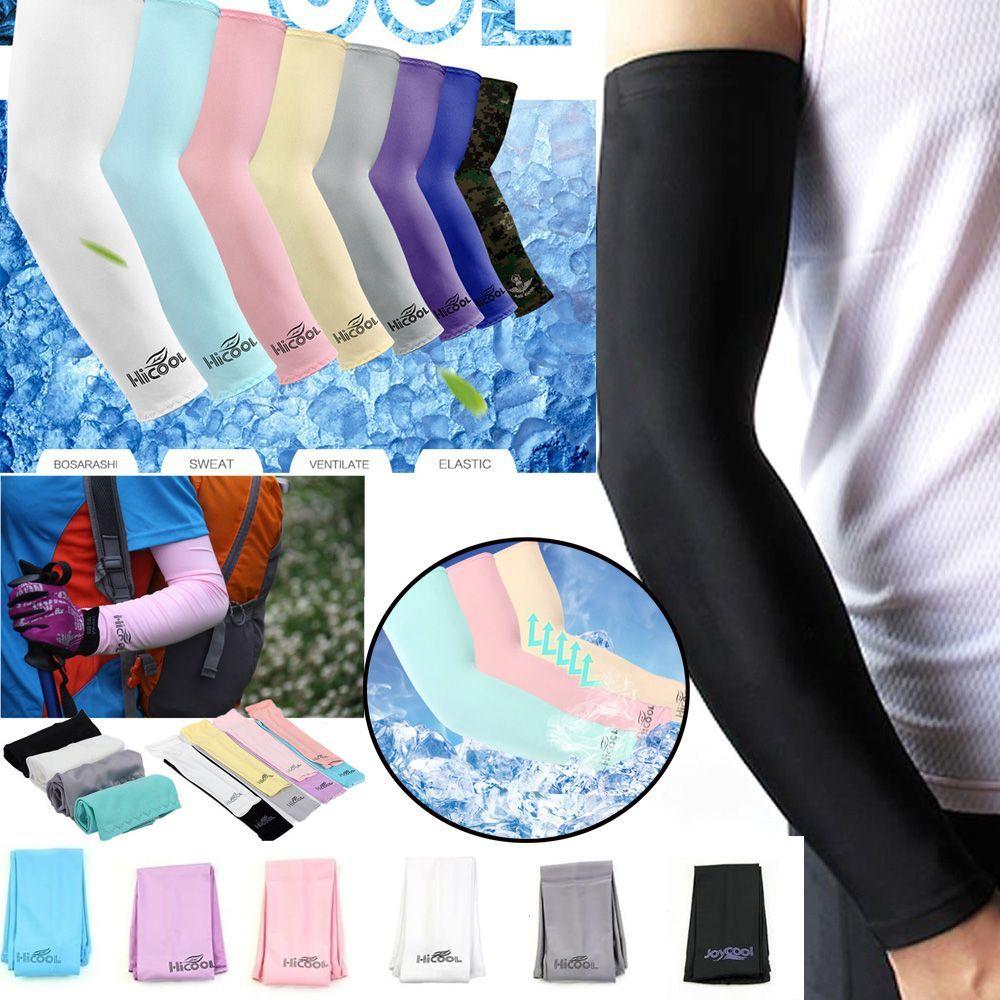 1Pair New Basketball Golf Fishing Climbing Sun UV Protection Cover Sport Cooling Arm Sleeves