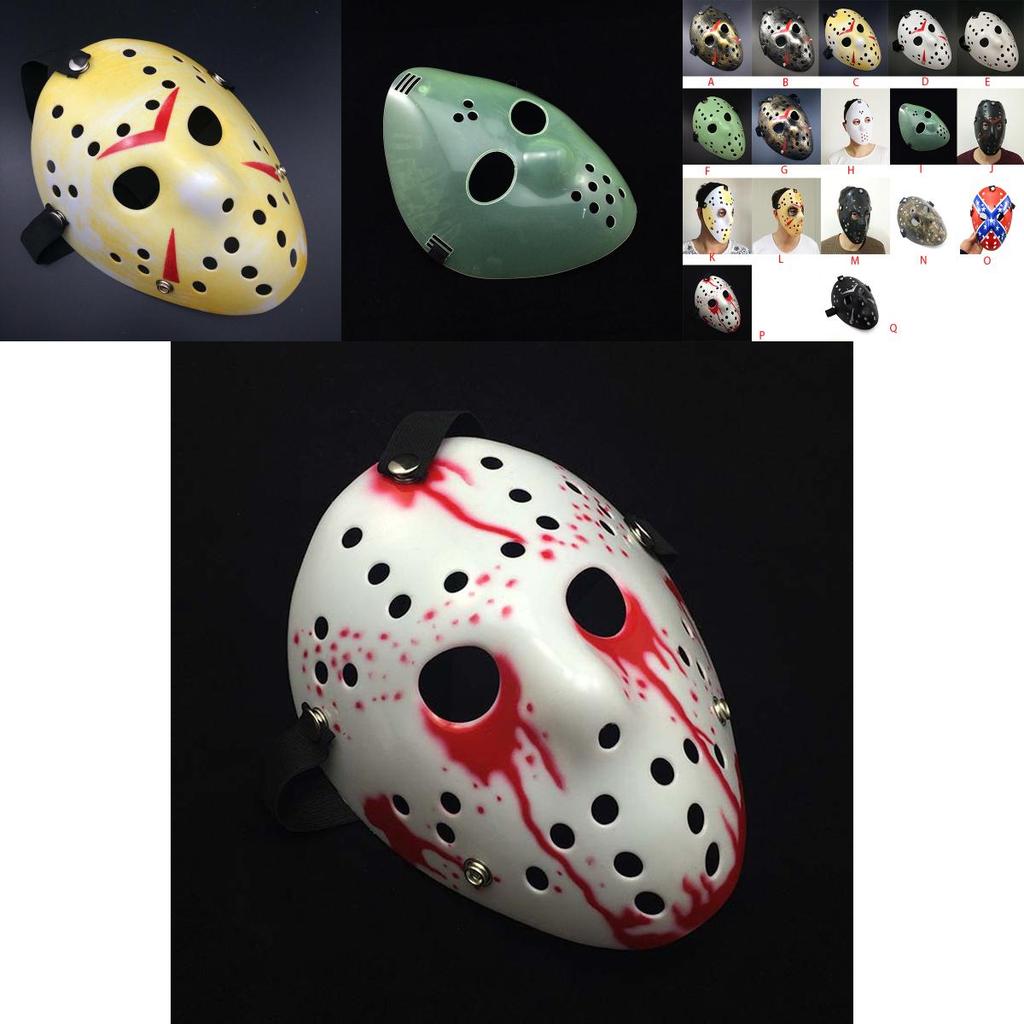 Джейсон Страшная Хэллоуинская Маска Фильм Ужасов Хоккейный Костюм Мода Хэллоуин