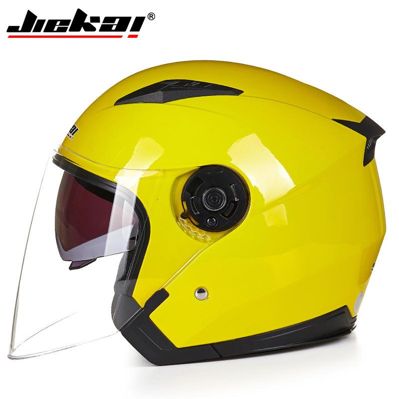 Genuine JIEKAI Helmet Motorcycle Motorbike Dual Lens Summer Winter Open Face Helmet Moto capacete para motocicleta casco516