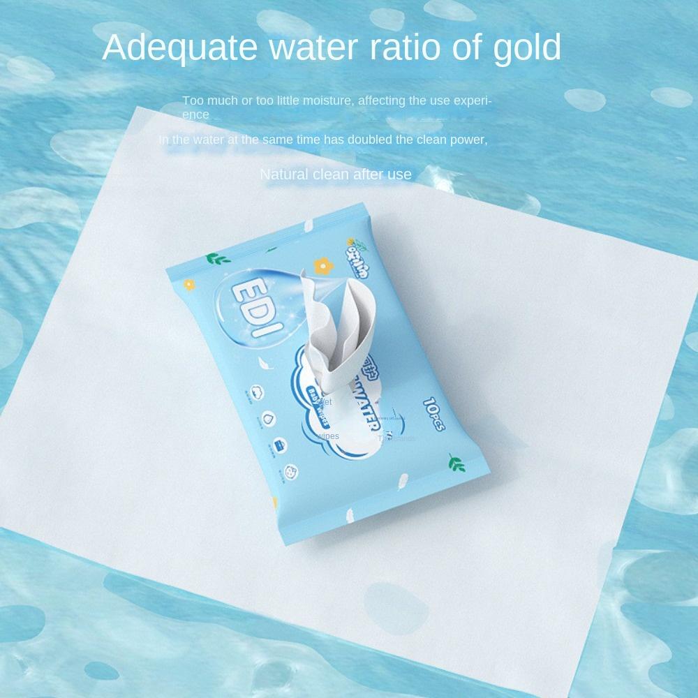 10 шт./упак. EDI Pure Water Детские влажные салфетки Портативные водные салфетки Новые средства по уходу за ребенком