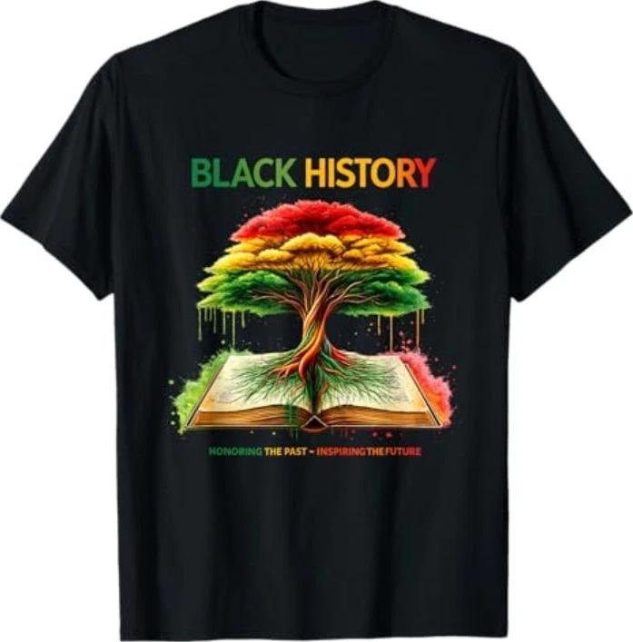Black History Heritage Roots Legacy Pride 100% Cotton T-shirt Mens Tees Top