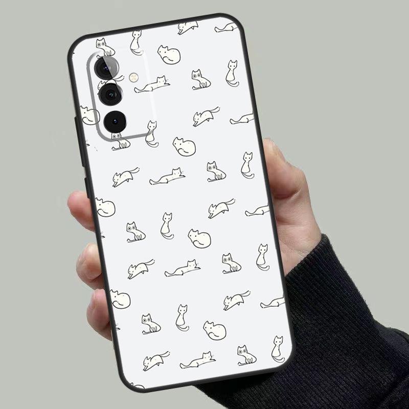 Minimalist Cats Case For Samsung Galaxy A56 A36 A16 A33 A13 A23 A52 A32 A12 A54 A34 A14 A53 A15 A35 A55 A17