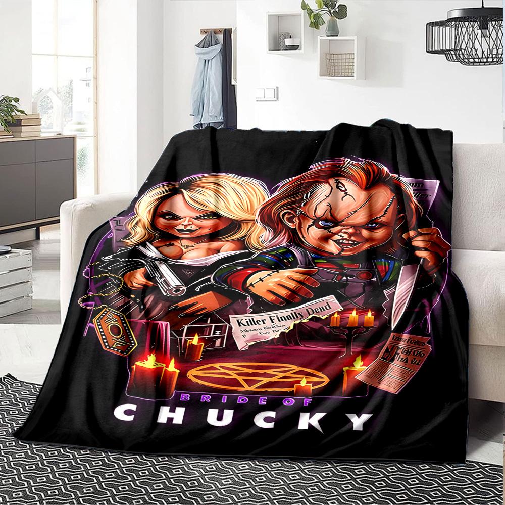 1 шт. Невеста Чакки Плед Мягкий Фланелевый, Уютный Все Сезоны Полиэстер Идеально для Дома, Офиса