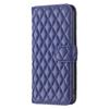 BINFEN COLOR BF Style-14 For iPhone 16 Case Rhombus Grid Leather Wallet Stand Phone Cover