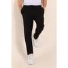 Men's Black Straight Leg Relaxed Cut Sweatpants