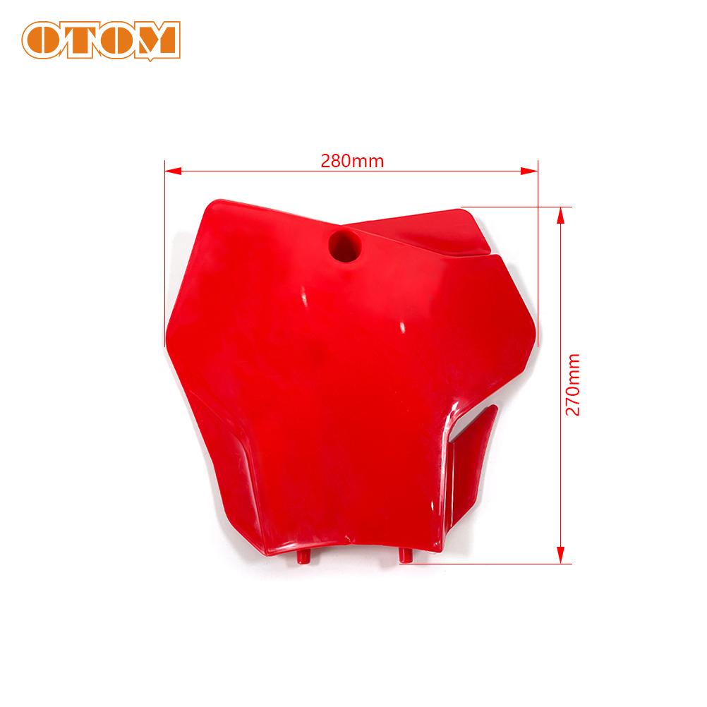 OTOM Motorcycle Front Number Plate Plastic Cover Card License For GASGAS EX EXF MC MCF 125 250 300 350 450 2021-2023 Motocross
