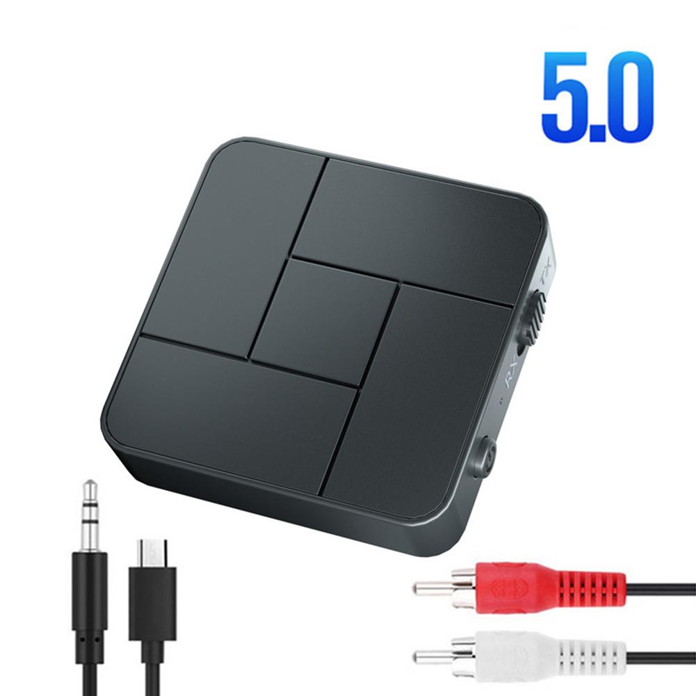 KN326 Bluetooth-compatible 5.0 Transmitter Receiver AUX RCA Wireless Audio Adapter Bluetooth-compatible Wireless USB Adapter