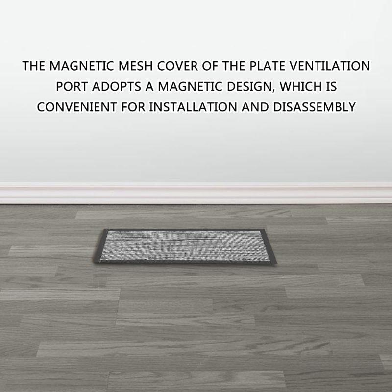 2/4Pcs Magnetic PVC Floor Vent Mesh Cover Replacement Air Vent Screen Cover Floor Register Cover Vent Screen Trap