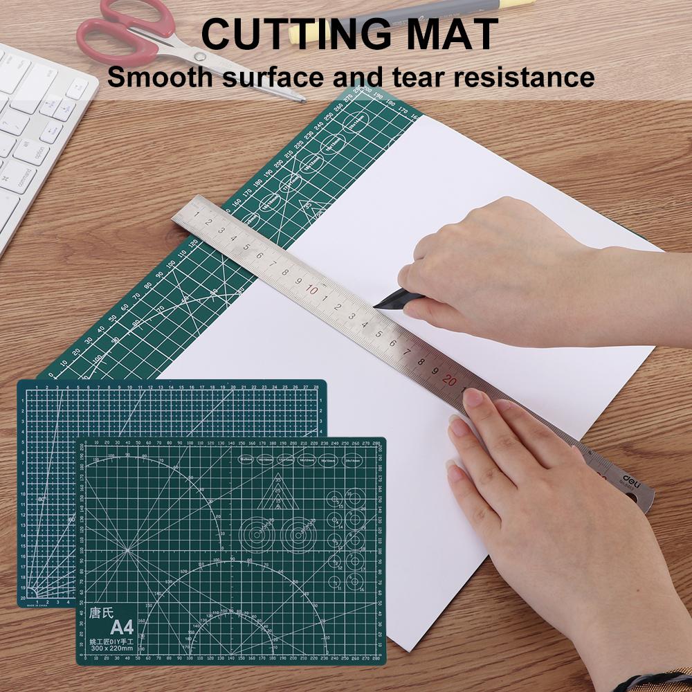 Self Healing Leather Craft Card School Supplies Paper Board Cutting Plate Cutting Mat A4 Grid Lines