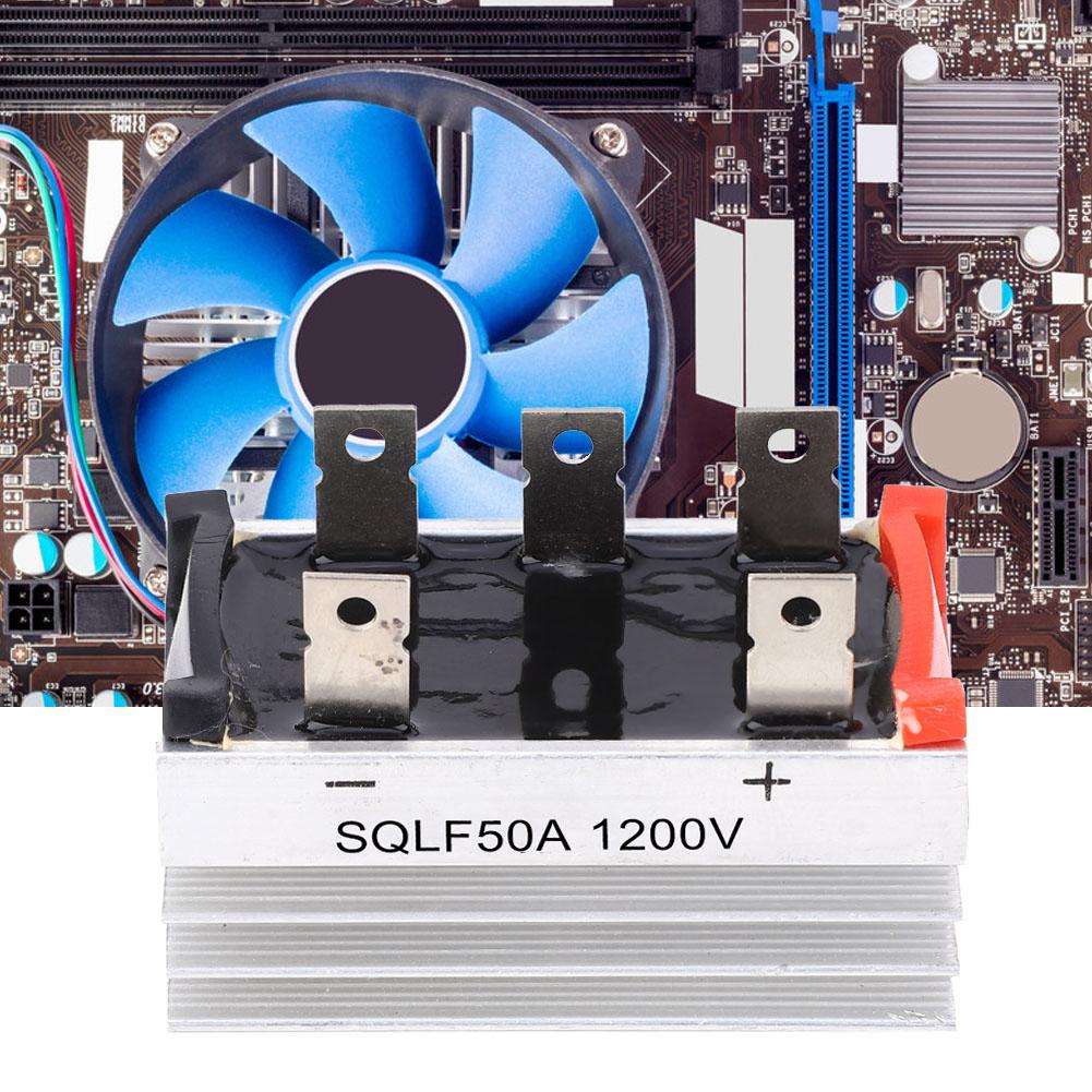 4 шт. Мостовой выпрямитель SQLF50A 1200 В 3-фазный выпрямительный модуль с радиатором