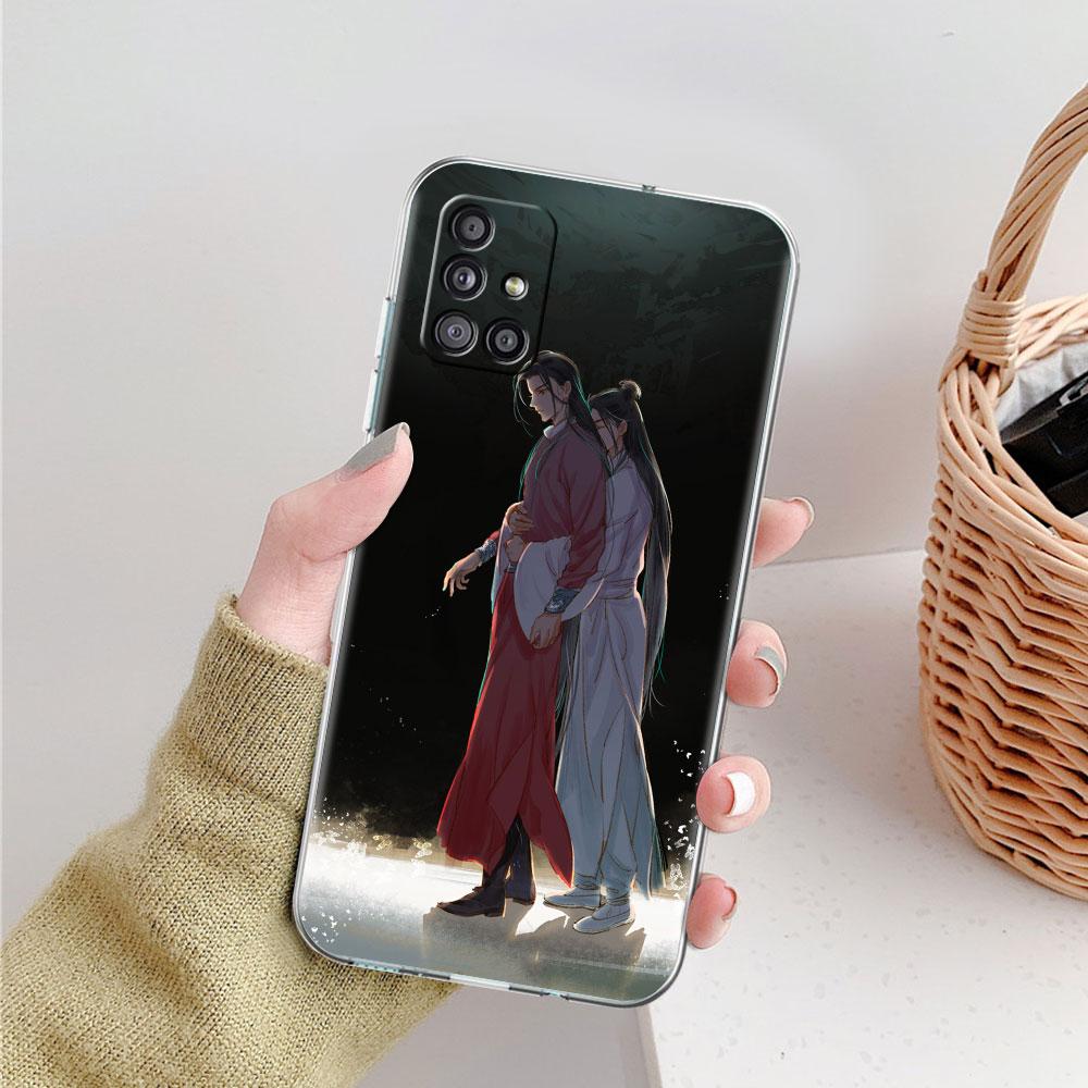 Soft Phone Case For Samsung Galaxy A51 A21s A71 A12 A31 A52 A41 A32 A02s A11 A72 A42 Clear Back Cover Chinese Tian Guan Ci Fu