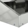 Deer Feeder Silver 28 x 30 x 80 cm Galvanized Steel
