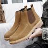 Fashion Boots Men PU Matte Leather European and American Business Fashion Chelsea Boots Size Outdoor Training Boots 37-47 Men Boots