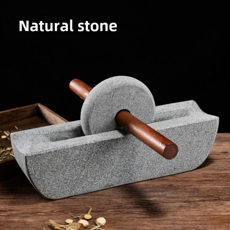 Главная Китайский стиль Мельница Дробилка Набор Роликовый Чайный Поднос Мельницы Для Приправ Традиционная Китайская Медицина Дробильная Машина Декор