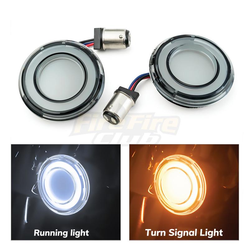 Передний светодиодный передний поворотник для мотоцикла, 1157, стиль пули для Harley Touring Breakout CVO Road Glide Fat Boy