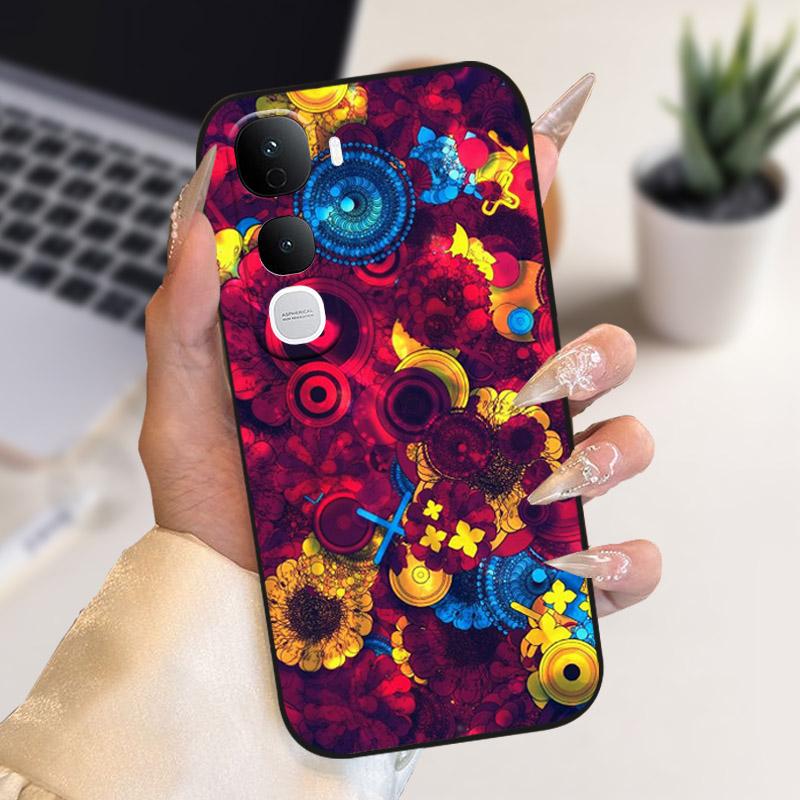 Для Vivo Y400 Pro Y400Pro 5G Чехол Стильный Мягкий ТПУ Силиконовый Задняя Крышка Бампер Для Vivo Y400 4G 5G Чехол для Телефона V2506 Защитный Чехол