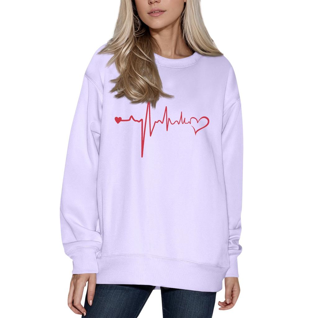 Женский модный принтованный свитер с длинным рукавом и круглым вырезом