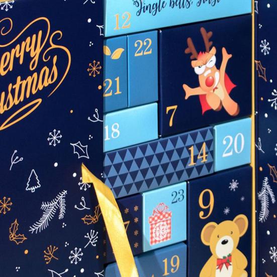 Christmas Advent Calendar 2025 24 Days Christmas Countdown Calendar with 24 Empty Boxes DIY Refillable Gift Boxes for Boys Girls Teens Adults