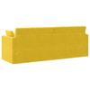 Floor Sofa Bed Yellow 213 x 70 x 77 cm Velvet