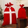 1PC With Drawstring Holiday Large Party Supply Velvet Xmas Red Santa Multiple Options Available