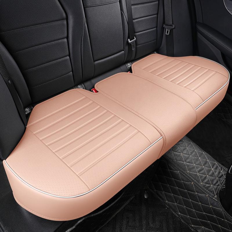 Комплект кожаных чехлов для автомобильных сидений 3D, цельный, без спинки, дышащий, универсальный, подходит для всех сезонов, маленький размер