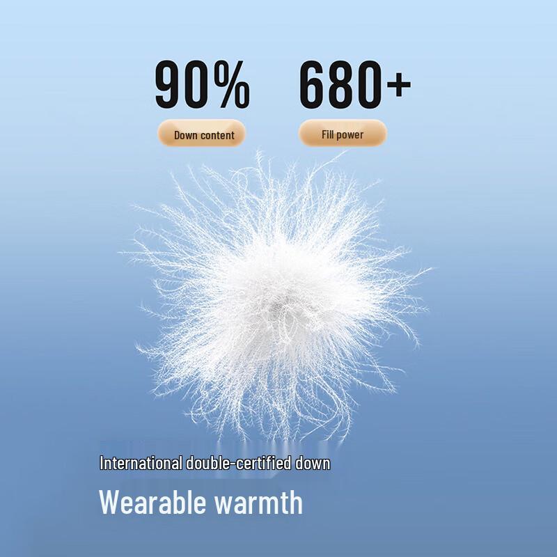 BOSIDENG Женская свободная пуховая куртка с воротником-стойкой и ромбовидной стежкой B250135306