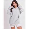 Women's Fashion Casual Solid Color Print Long Sleeve Hooded Hoodies & Sweatshirts