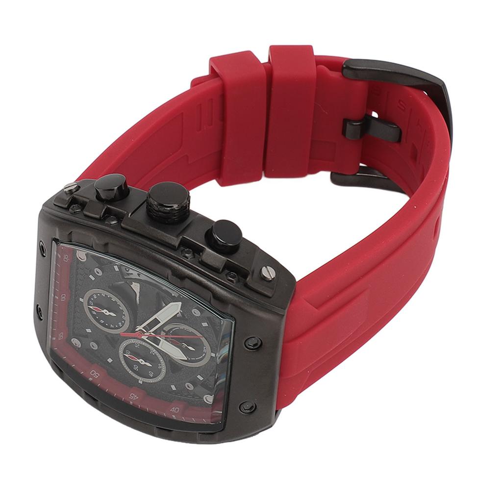 Multifunctional Men Sport Watch 30m Waterproof Rubber Strap Fashionable Digital Display Analog