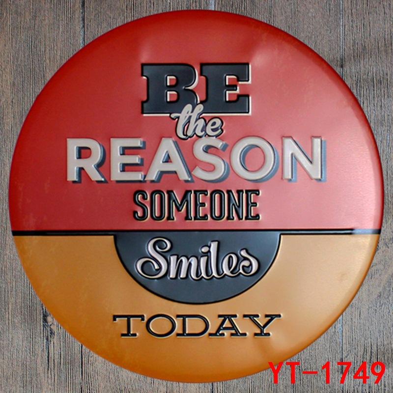 Football Beer Coffee Pizza Round Tin Painting Retro Nostalgia Popular Hair Salon Hotel Restaurant Decoration