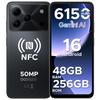 Doogee Мобильные телефоны Note 56 Plus, Android 16, 48 ГБ + 256 ГБ/2 ТБ, 6150 мАч и 6,56 HD+, 50 МП, 4G, две SIM-карты, разблокированные телефоны
