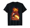 Футболка Marvel Ghost Rider Fire & Fury с пламенем мотоцикла